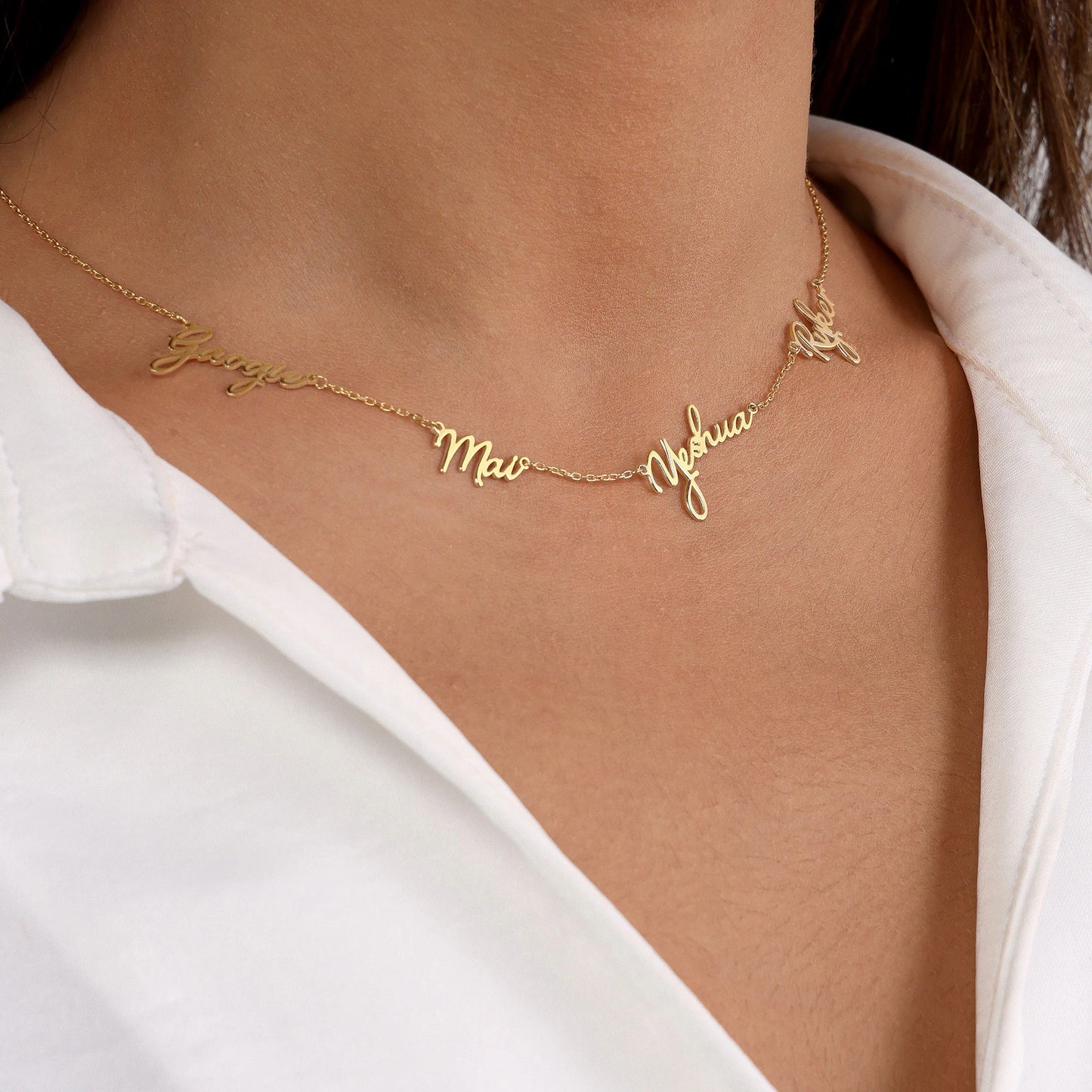 Collar personalizado con varios nombres