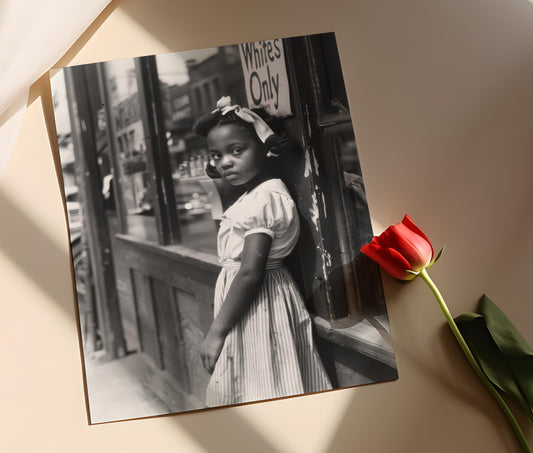 Affiche "Blancs Uniquement" – Poster Historique Puissant sur les Droits Civiques