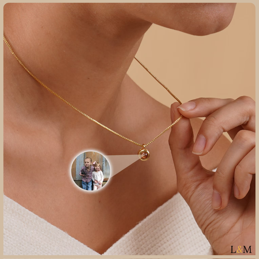 Collar con foto de proyección personalizado