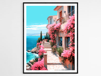 Affiche Côte Française – Impression Photo Plage Apaisante