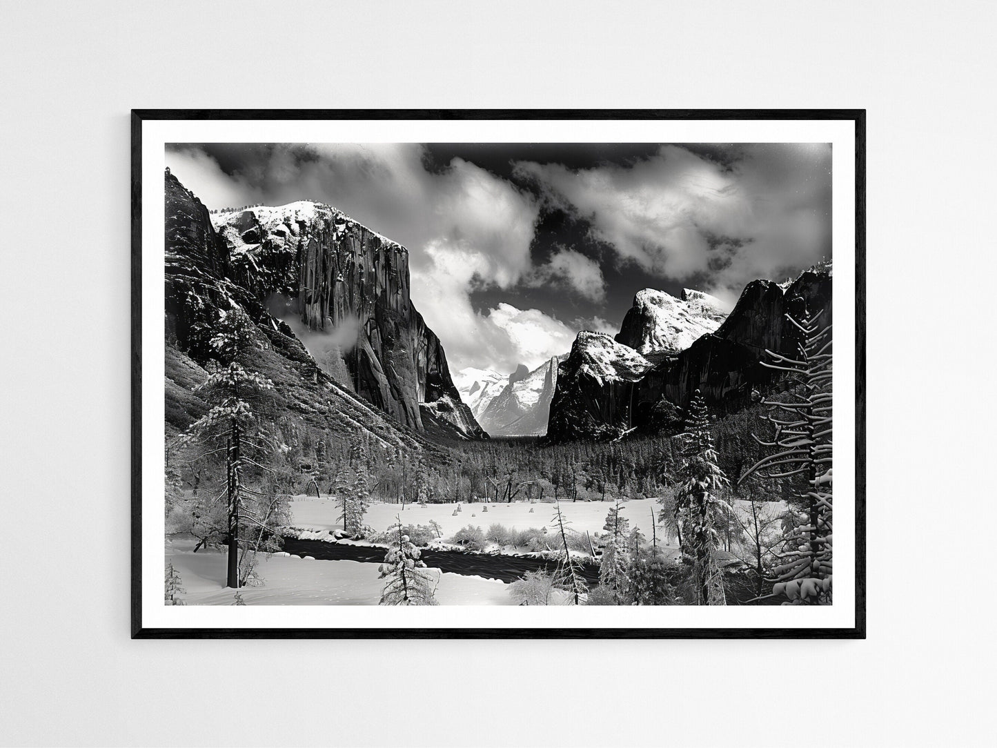 Affiche Paysage d'Hiver – Impression Photo Art pour Décor Apaisant