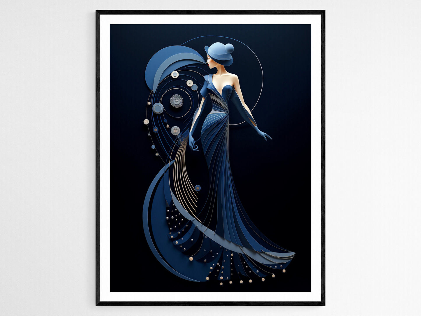 Affiche Art Déco Gatsby – Poster Impression d'Art 1920s pour Décor