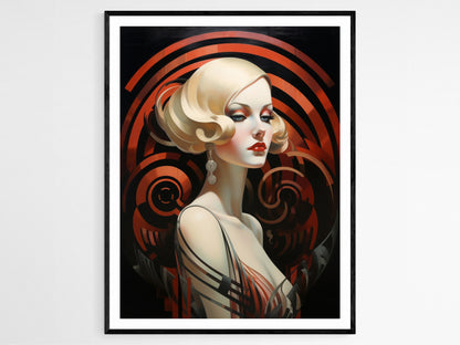 Affiche Art Déco – Poster Élégance Eclectique, Style Années Folles