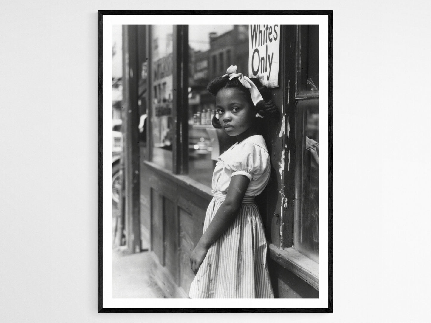 Affiche "Blancs Uniquement" – Poster Historique Puissant sur les Droits Civiques