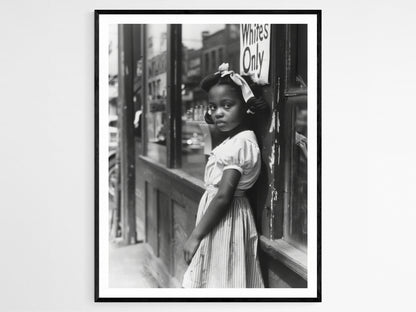 Affiche "Blancs Uniquement" – Poster Historique Puissant sur les Droits Civiques