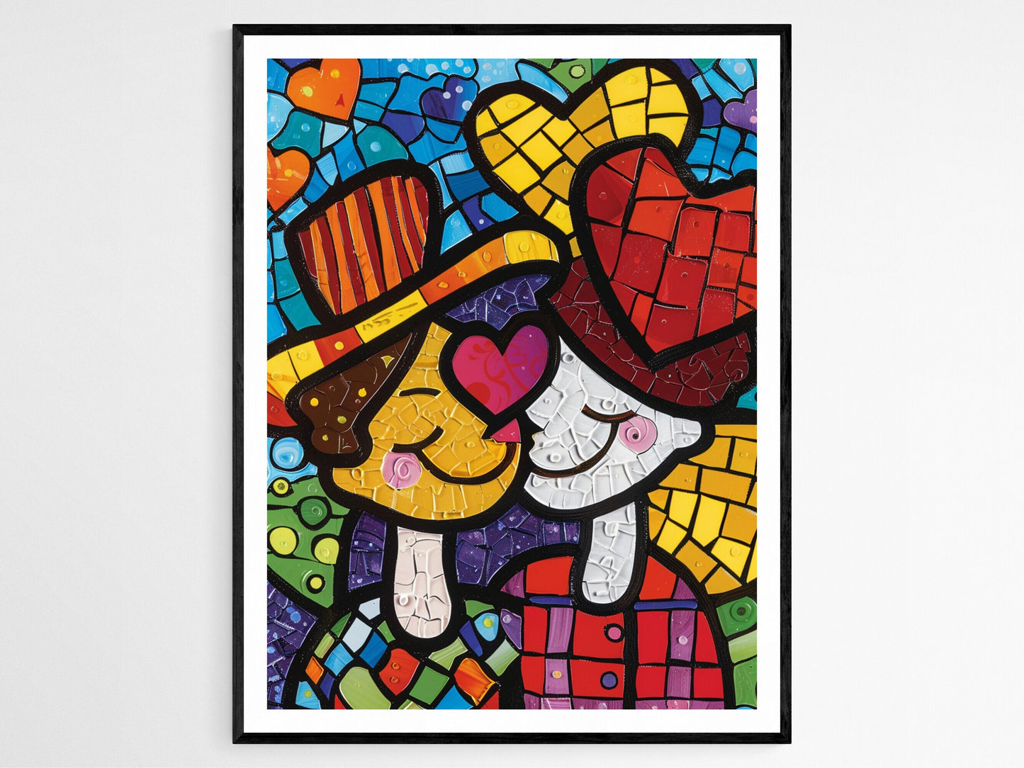 Affiche Pop Art Abstraite – Impression Éclatante aux Couleurs Audacieuses