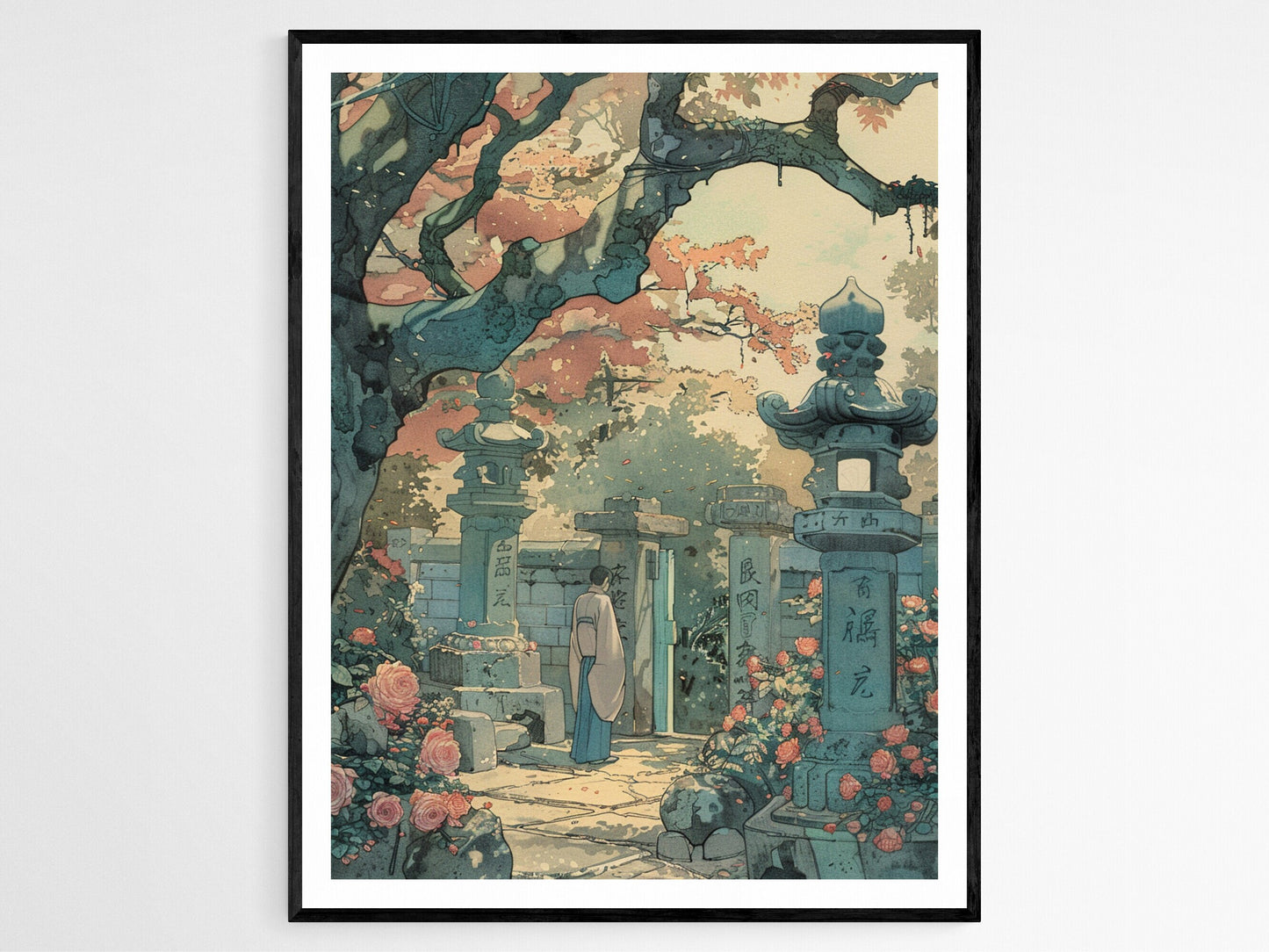 Affiche Jardin Japonais - Impression artistique inspirée de Hiroshi Yoshida