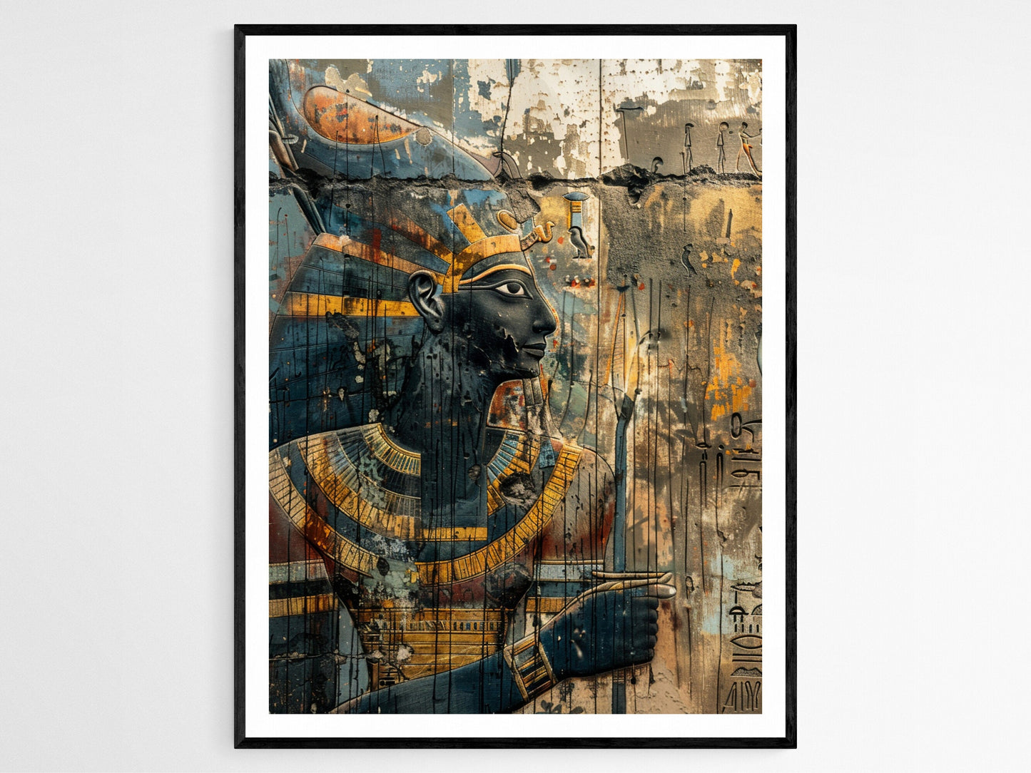 Affiche Mural du Nil Ancien - Art Égyptien Exquis - Idée Cadeau Accueil