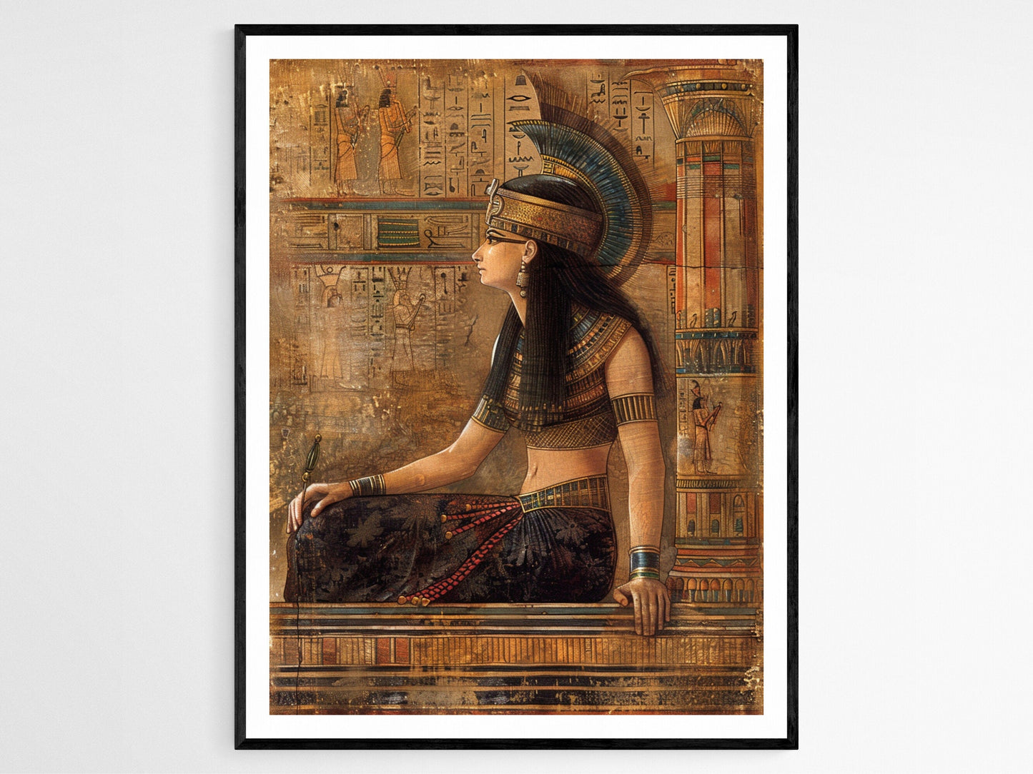 Affiche Reine Égyptienne - Art Majestueux pour Décor Antique