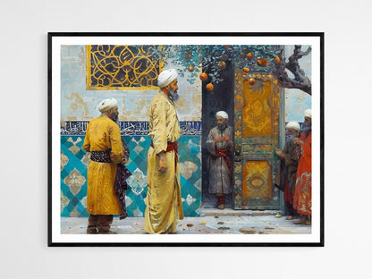 Affiche Style Osman Hamdi Bey – Poster Peinture Ottomane Classique