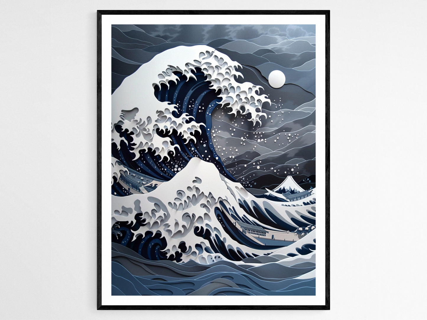 Affiche Vague Mythique de Kanagawa – Art Murale de Qualité Musée, Cadeau Artistique