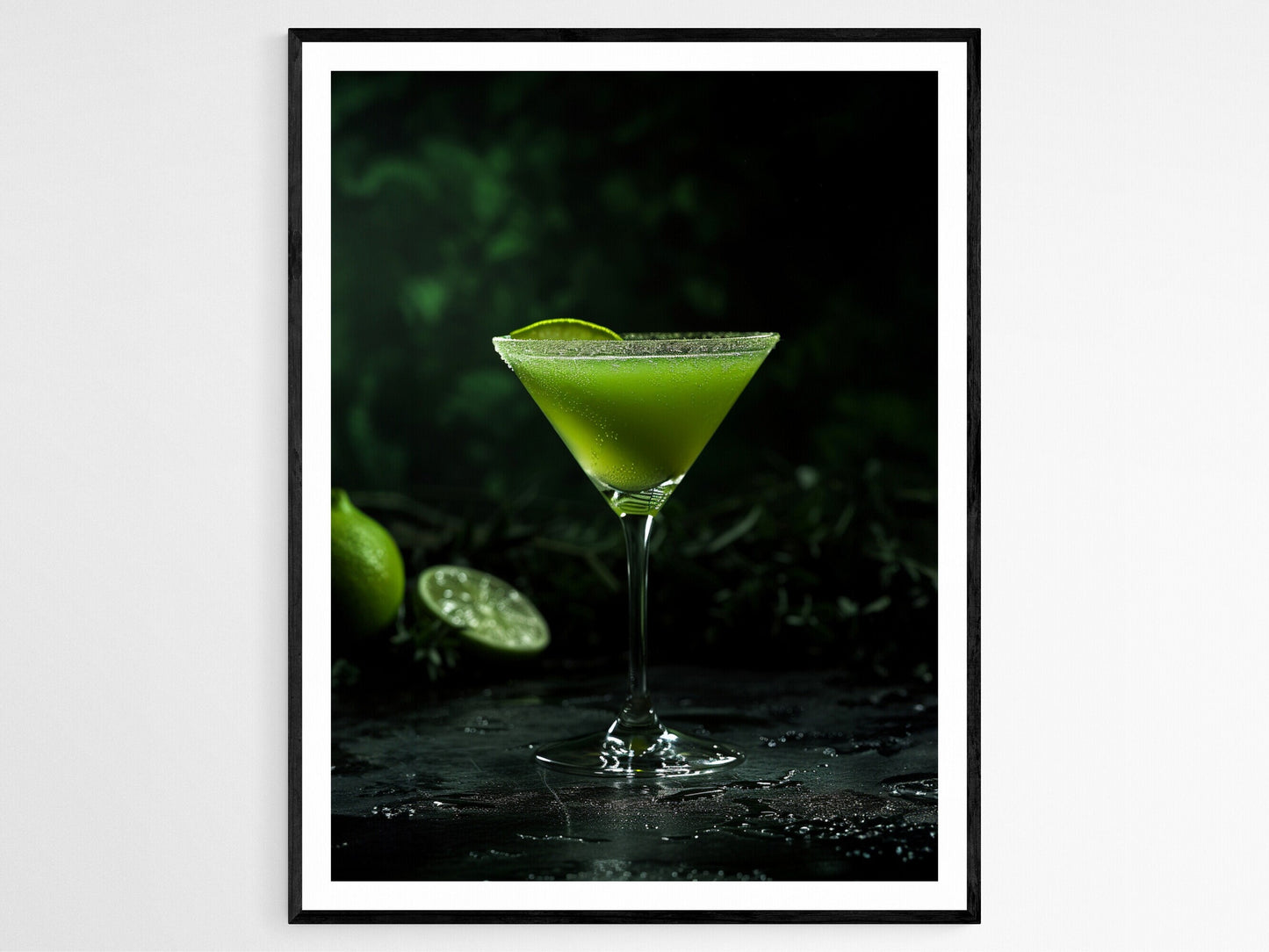 Affiche Cocktail – Imprimé moderne de chariot à bar pour vos soirées