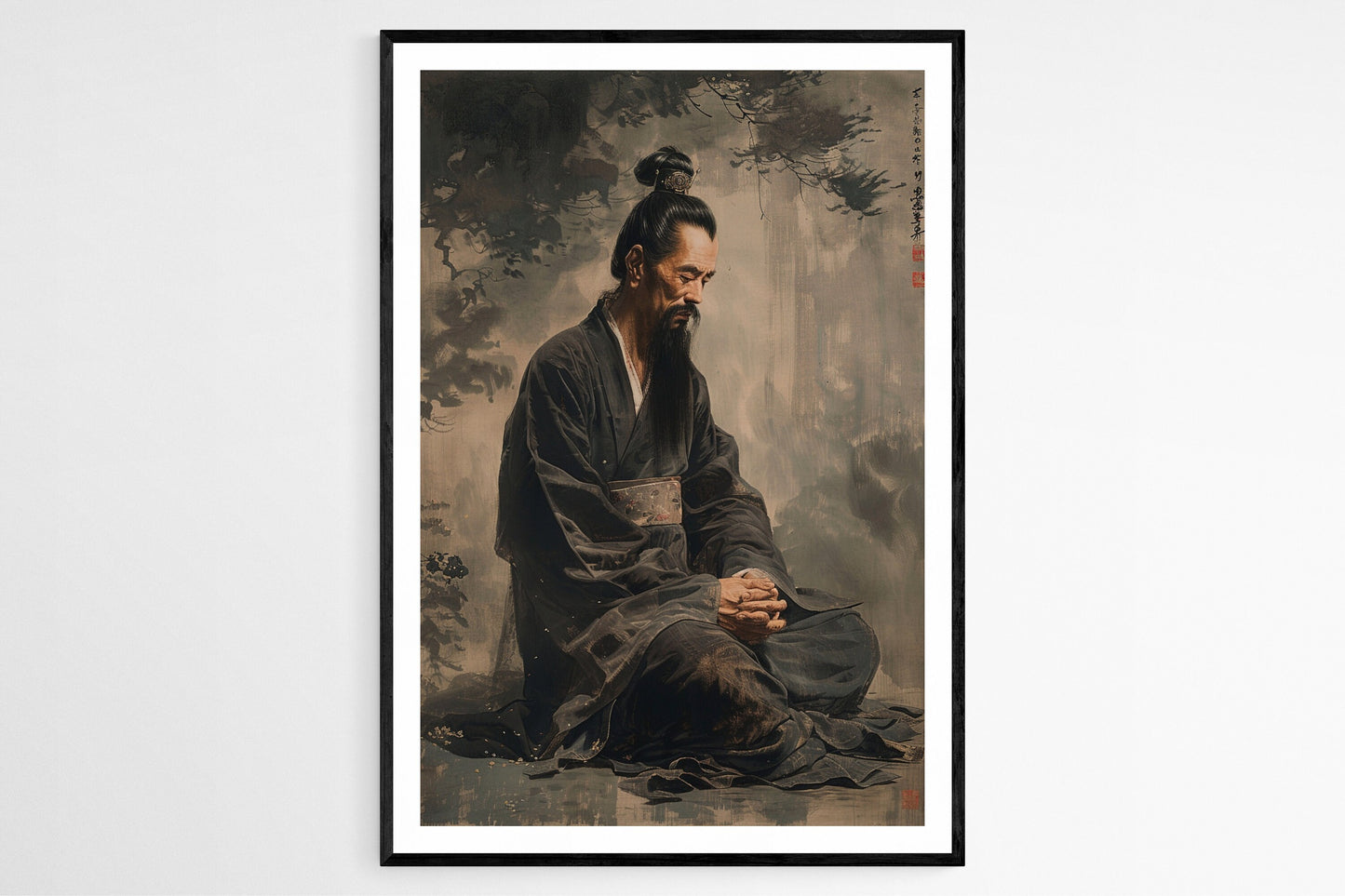 Affiche Empereur Huizong – Poster Art Impériale Chinoise pour Bureau