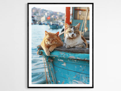 Affiche Chats d'Istanbul – Tirage Photo de Chat de Rue Turc