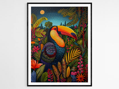 Affiche Toucan Tropical – Poster Décor Mural Oiseau Vibrant