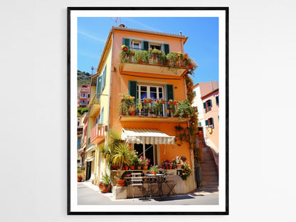 Affiche Côte d'Azur – Poster Art Vibrant pour Élévation Bureau, Cadeau Artiste