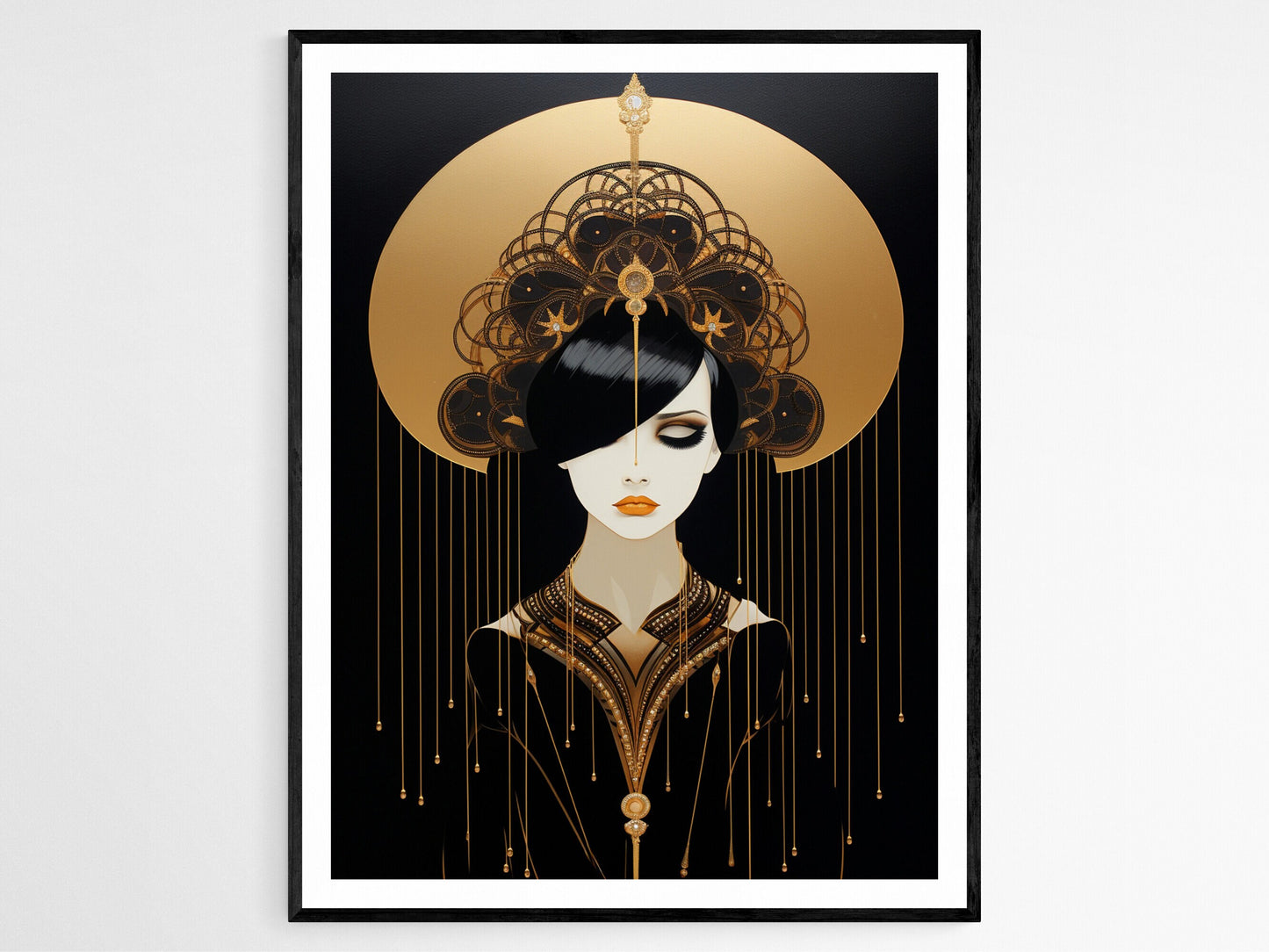 Affiche Art Déco Gatsby – Poster Glamour Urbain des Années Folles