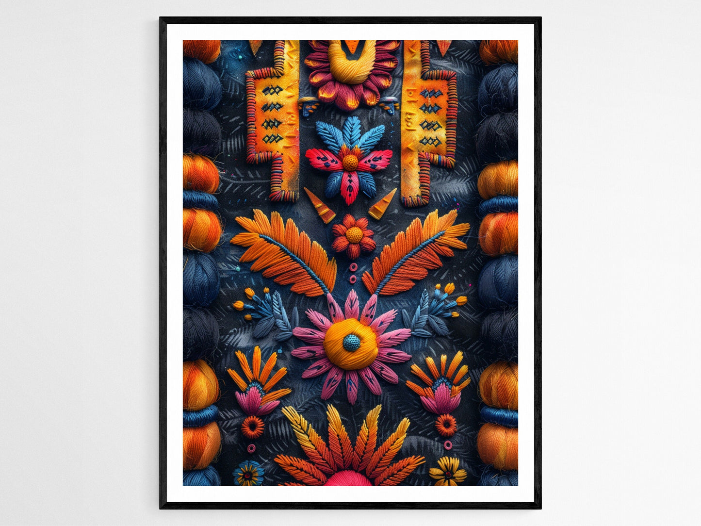 Affiche Navajo Géométrique – Décor Mur Artisanal Ethnique