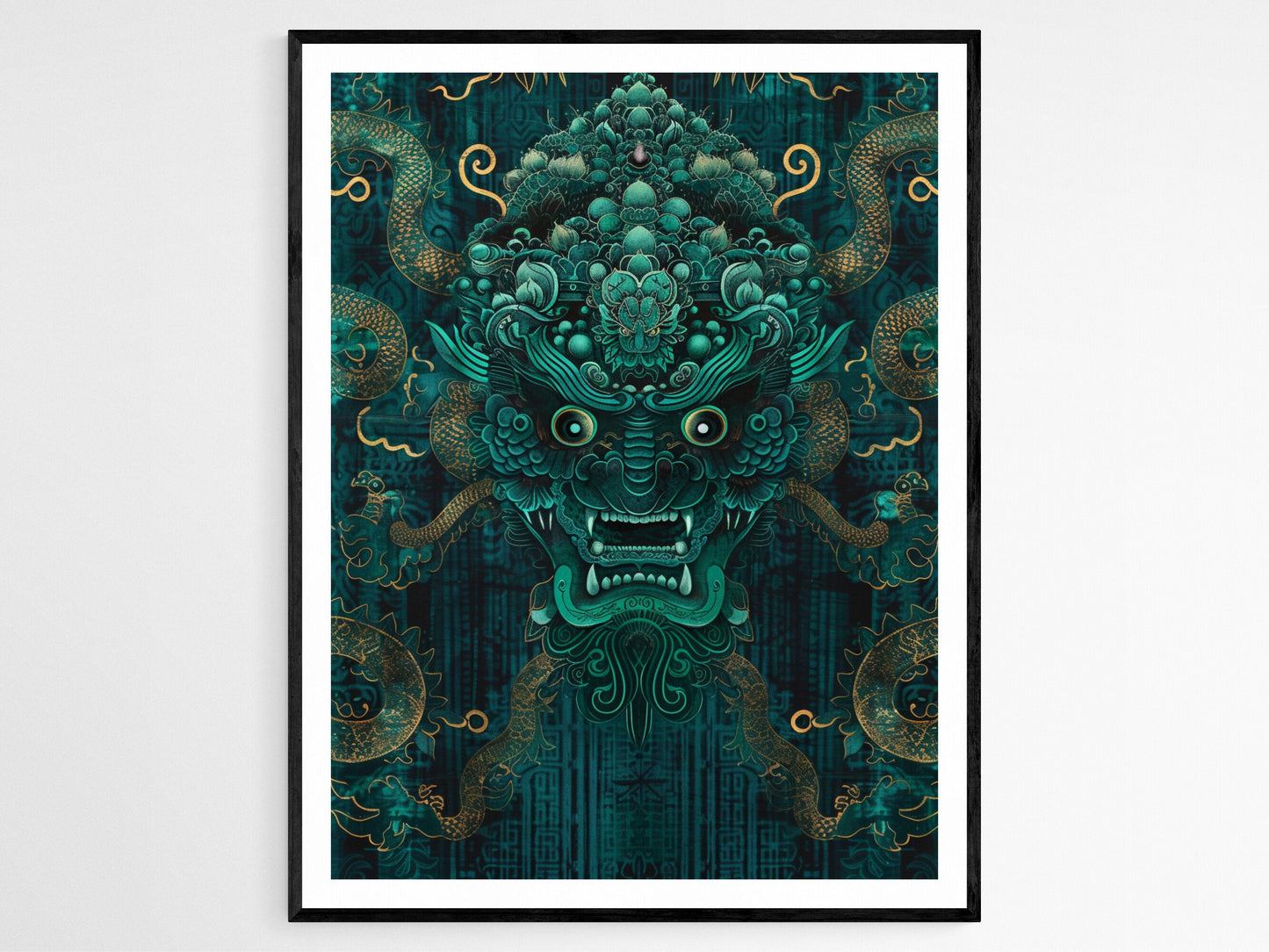 Affiche Dieu Chinois de la Richesse – Poster Décor Zen pour Maison