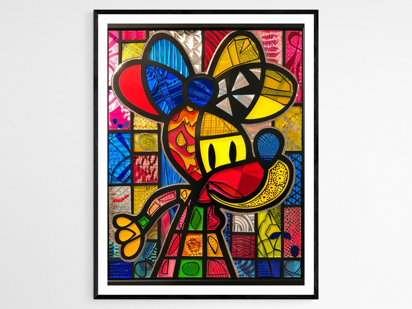 Affiche Pop Art Vibrante – Illustration Colorée et Abstraite