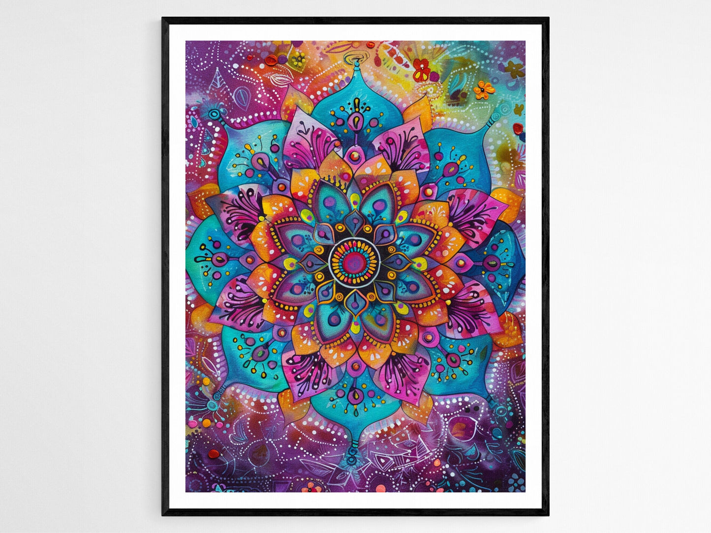 Affiche Mandala Intricate – Poster Art Spirituelle pour Décor Maison