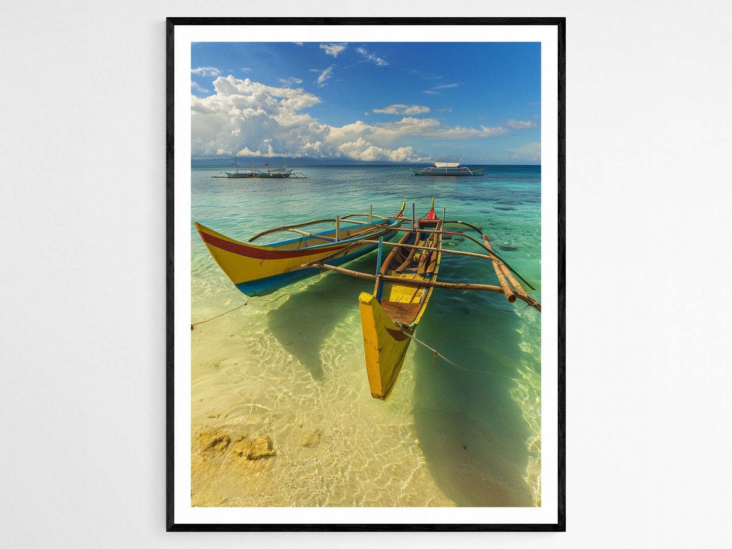 Affiche Bangka Philippin – Art Print de Paysages Marins Vibrants