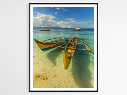 Affiche Bangka Philippin – Art Print de Paysages Marins Vibrants