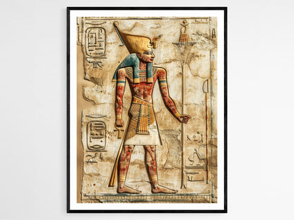 Affiche Égypte Ancienne : Pharaons & Hiéroglyphes - Qualité Archivage