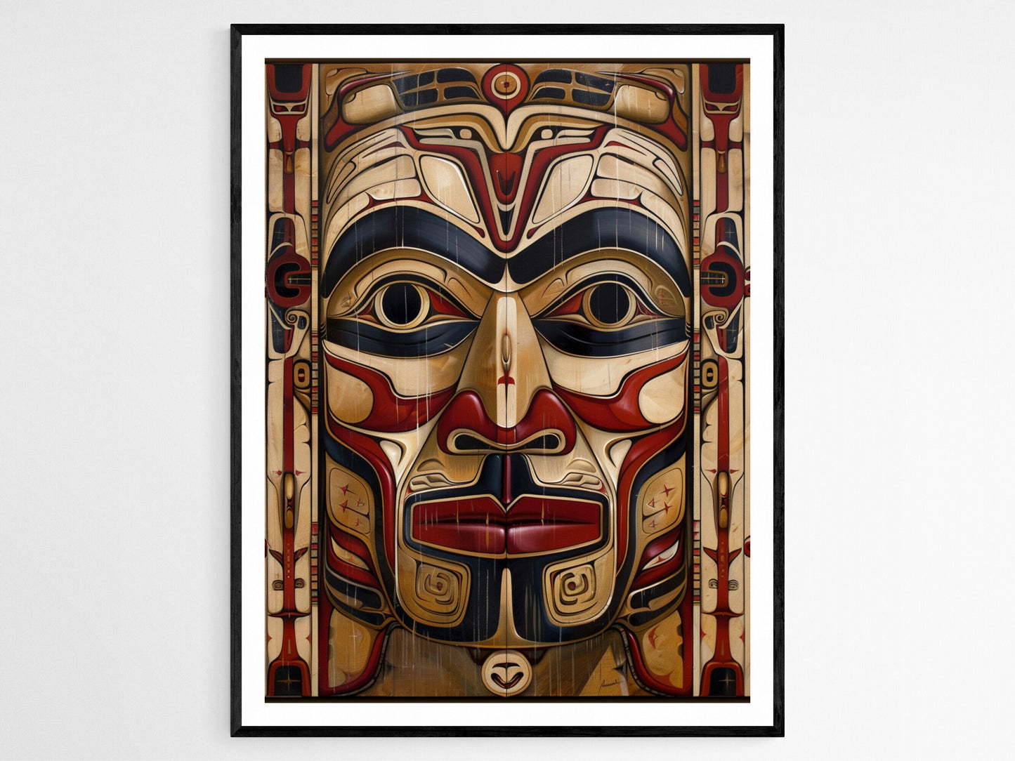 Affiche Art Haida – Œuvre autochtone, design du Pacifique Nord-Ouest
