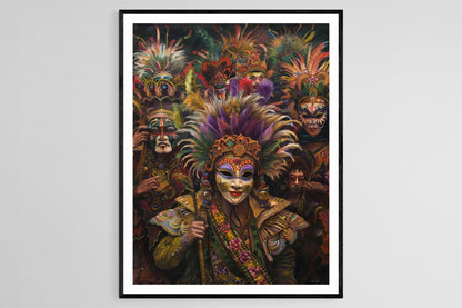Affiche MassKara – Poster Éclatant de l'Art Philippin Authentique