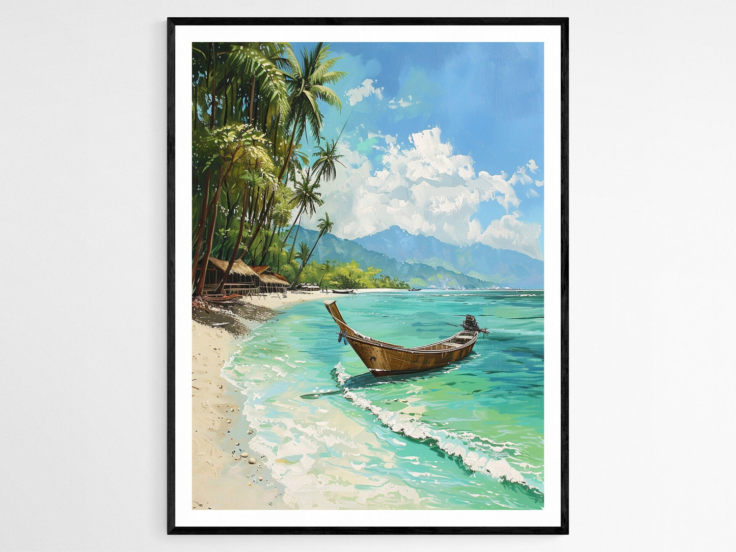 Affiche Îles Gili – Poster Paysage Marin Artisanale