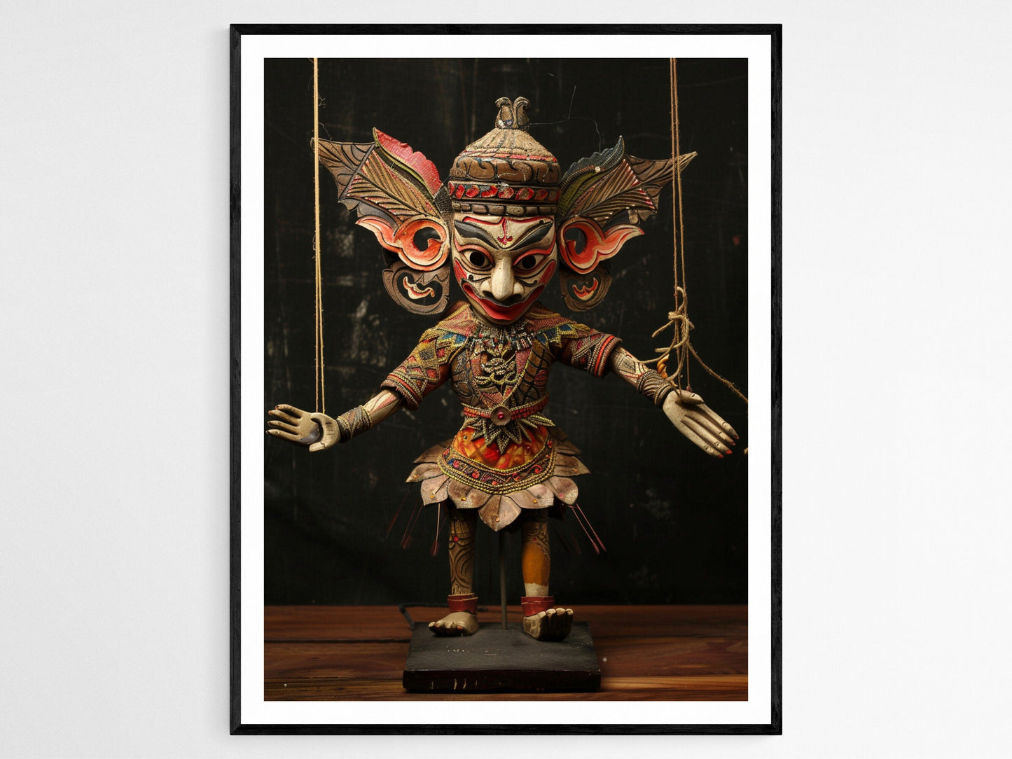 Affiche Wayang Golek : Art des Marionnettes Indonésiennes Brajamusti