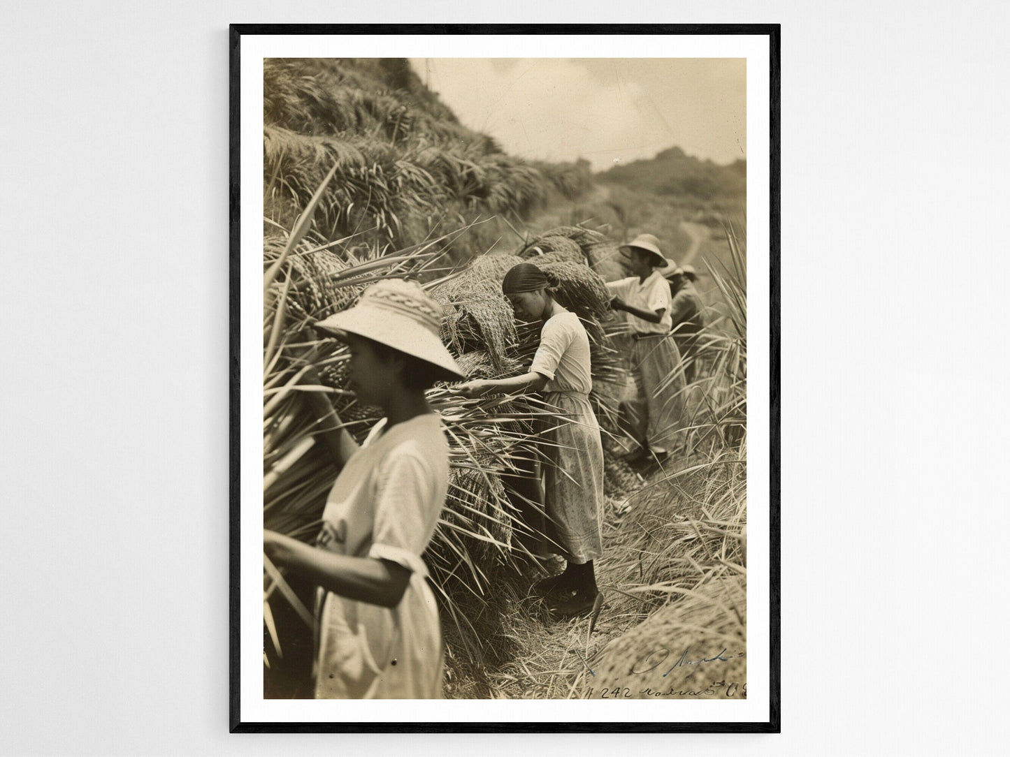 Affiche Vintage des Travailleurs Filipinos – Art Héritage Collectible