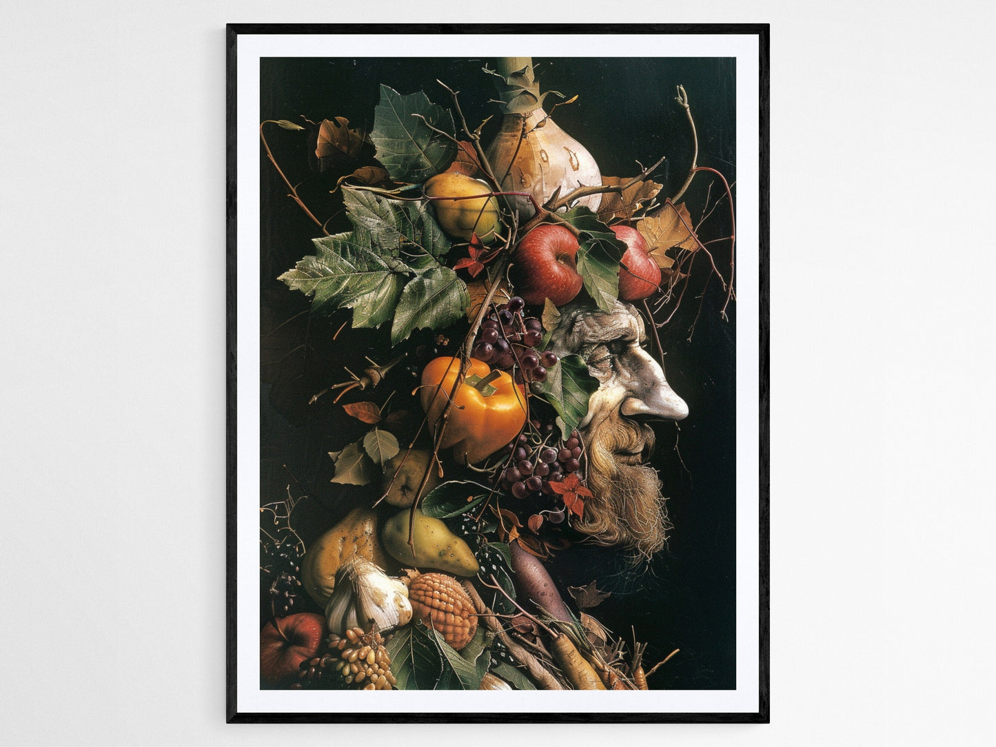 Affiche Arcimboldo – Impression artistique fantaisiste pour la cuisine