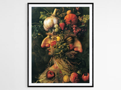 Affiche Arcimboldo – Portrait de légumes original pour déco unique