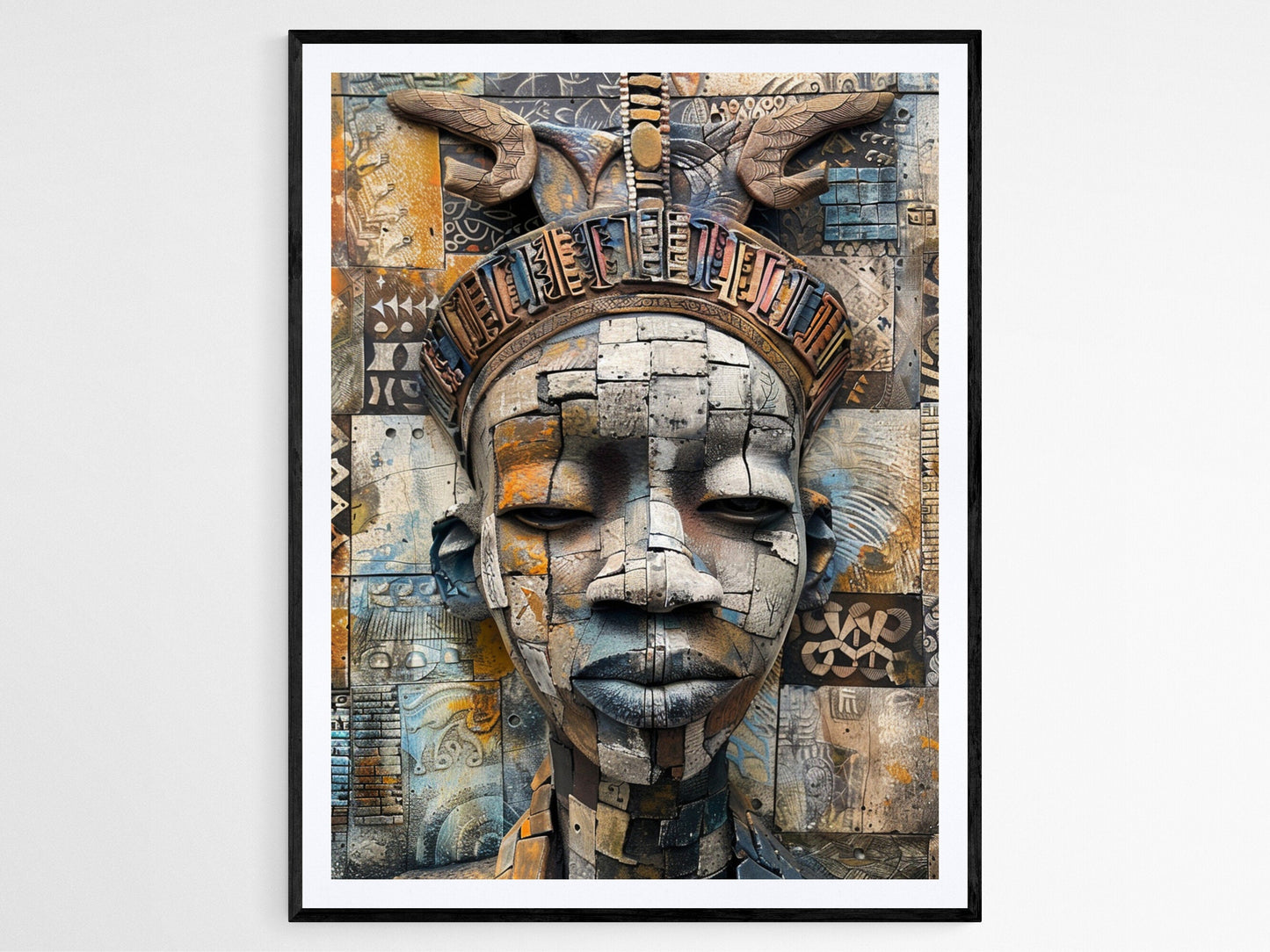 Affiche Art du Bénin – Poster Décor Tribal Ethnique