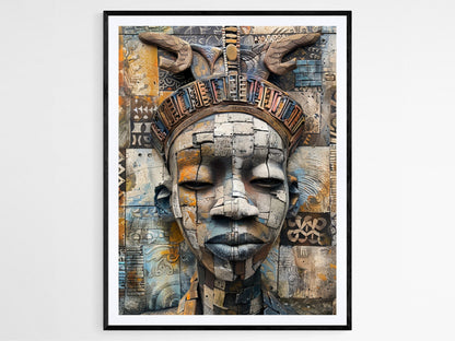 Affiche Art du Bénin – Poster Décor Tribal Ethnique