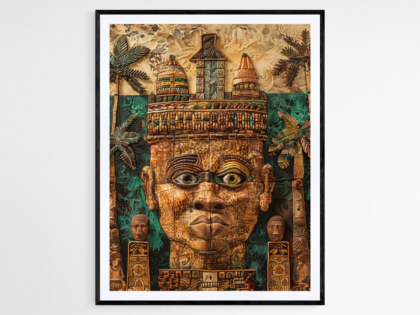 Affiche Art du Bénin – Imprimé Culturel Africain Fait Main