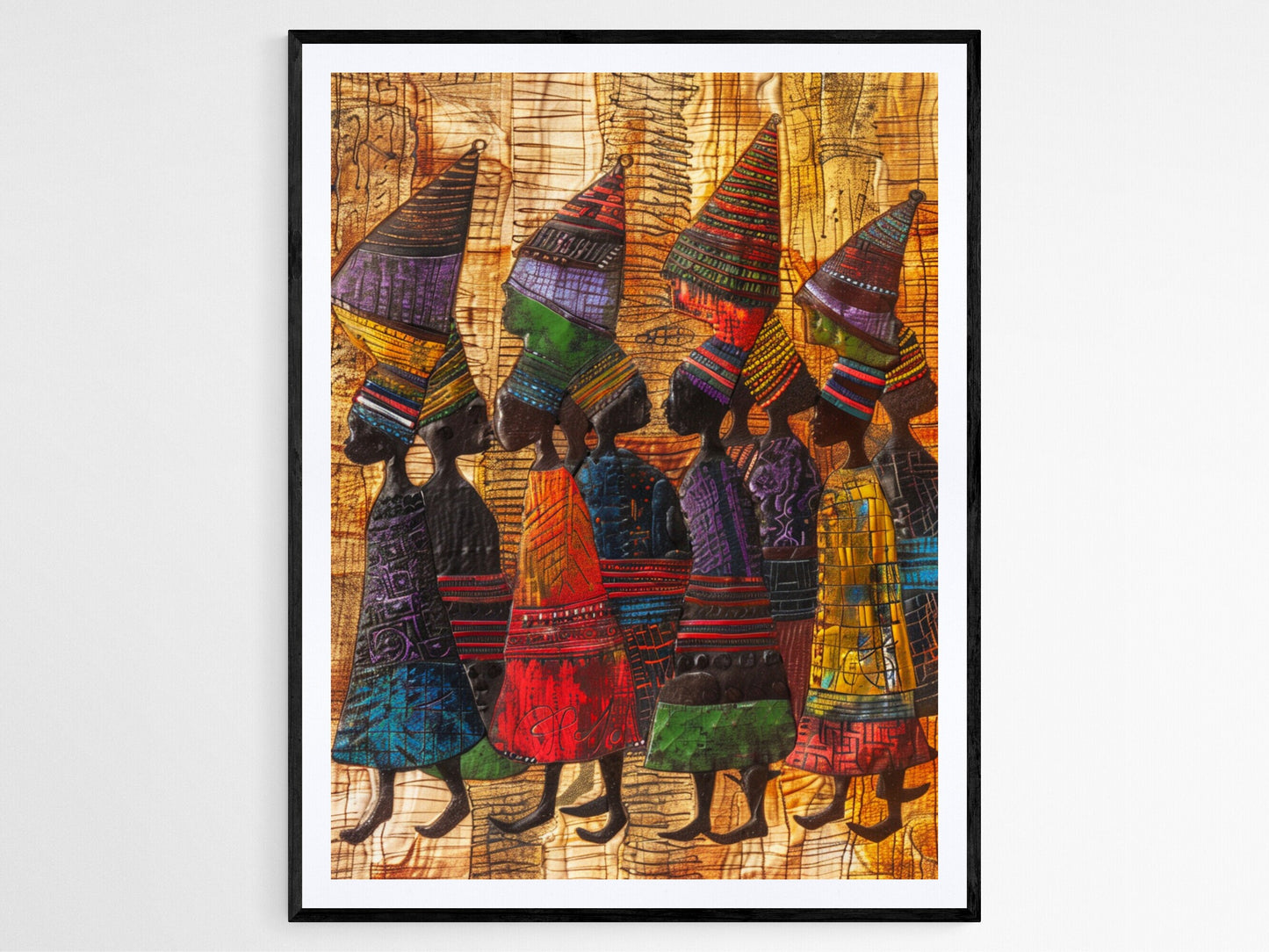 Affiche Art du Bénin – Impression Murale Africaine Élégante pour Décor