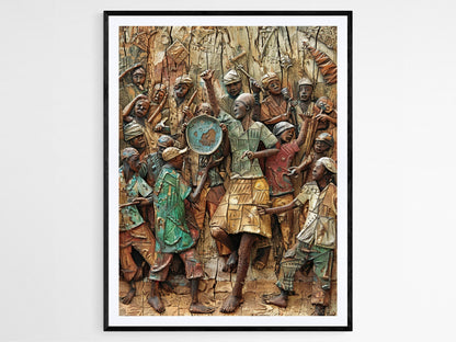 Affiche Art du Bénin – Impression de motifs africains traditionnels