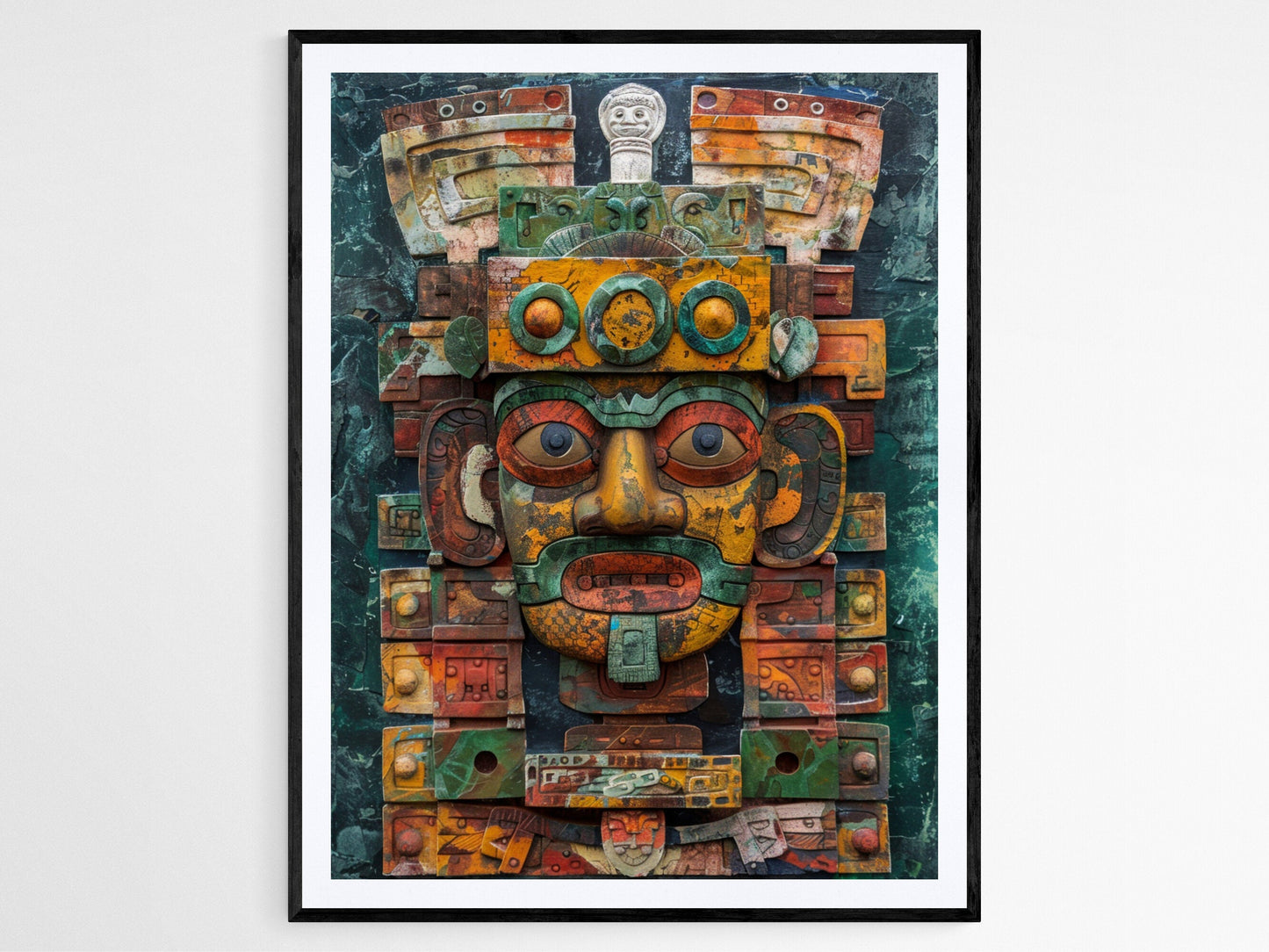 Affiche Mythologie Maya – Poster Art Culturelle Éducative et Unique