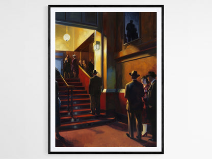 Affiche Scène de Cinéma à New York – Hommage à Edward Hopper