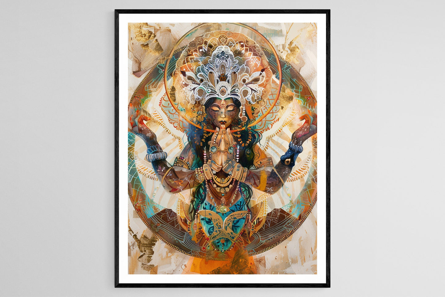 Affiche Déesse Sacrée – Poster Mystique et Bohème Spirituel