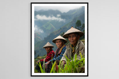 Affiche Ifugao – Poster Art des rizières des Philippines
