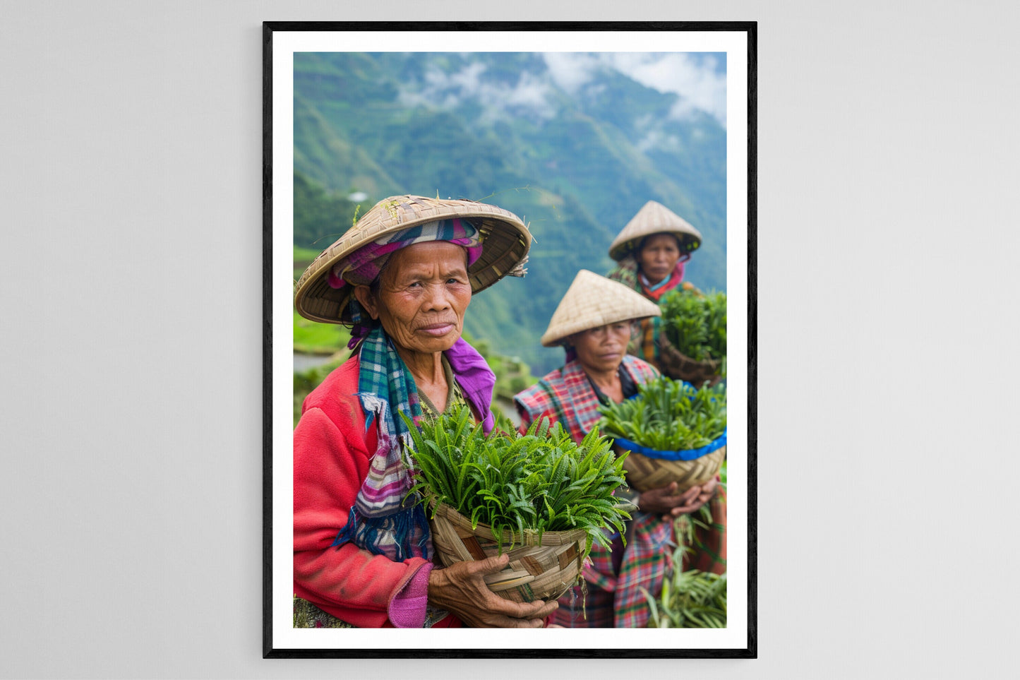 Affiche Ifugao – Poster Photo des Rizières Philippines, Décor Éthique