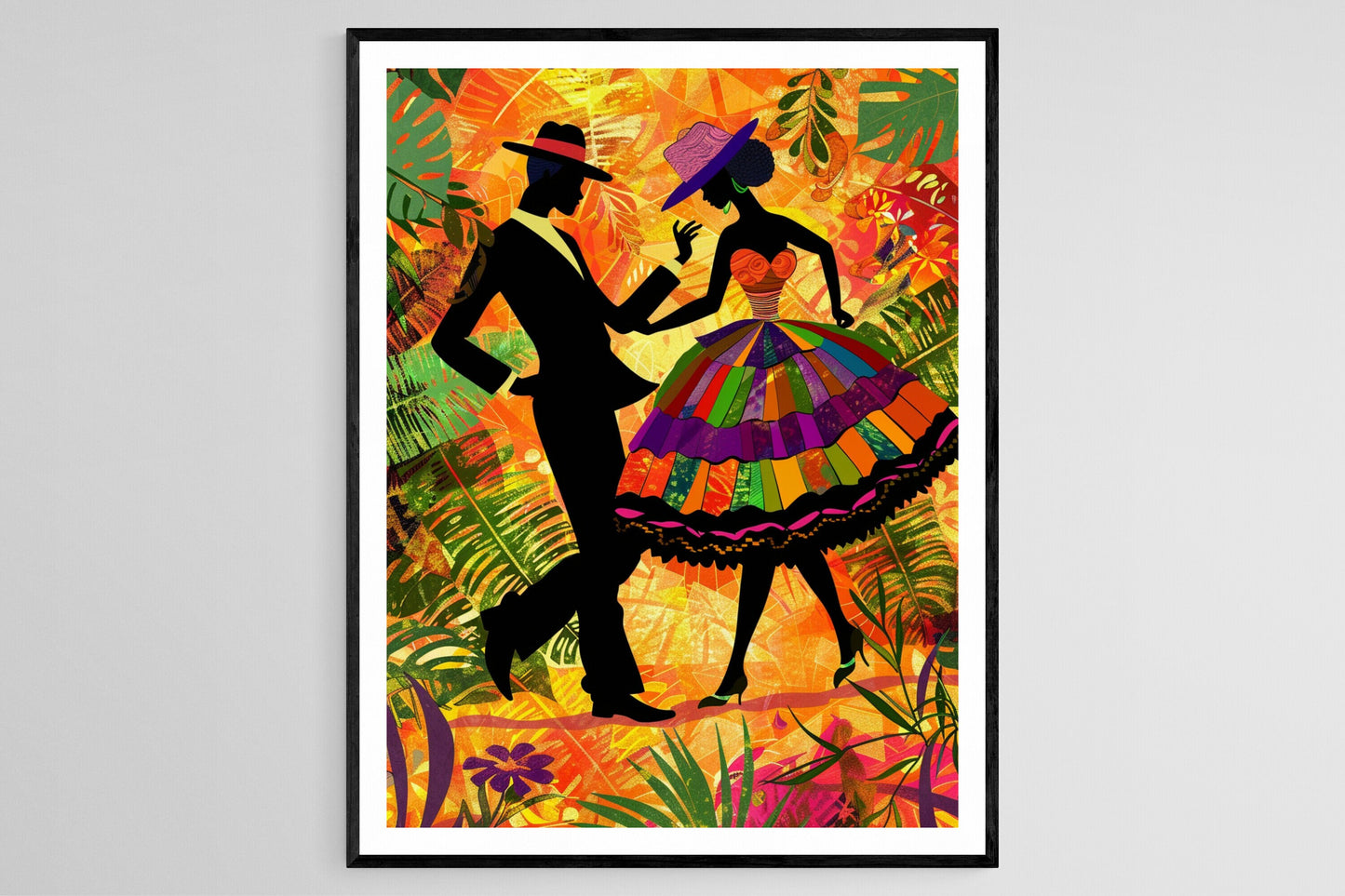 Affiche Danse Afro-Brésilienne – Art mural ethnique audacieux, cadeau culturel