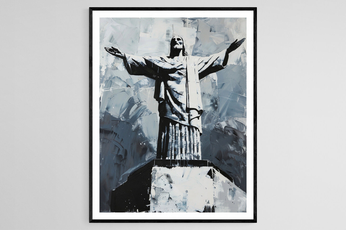 Affiche Christ Rédempteur – Impression Art, Paysage de Rio, Décor Inspirant