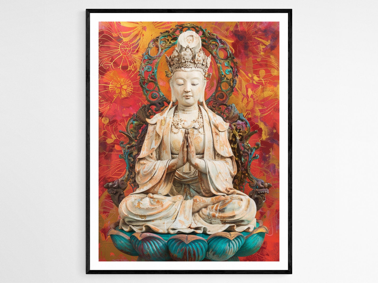 Affiche Guanyin – Art Spirituel, Déco Murale Méditation, Cadeau Unique