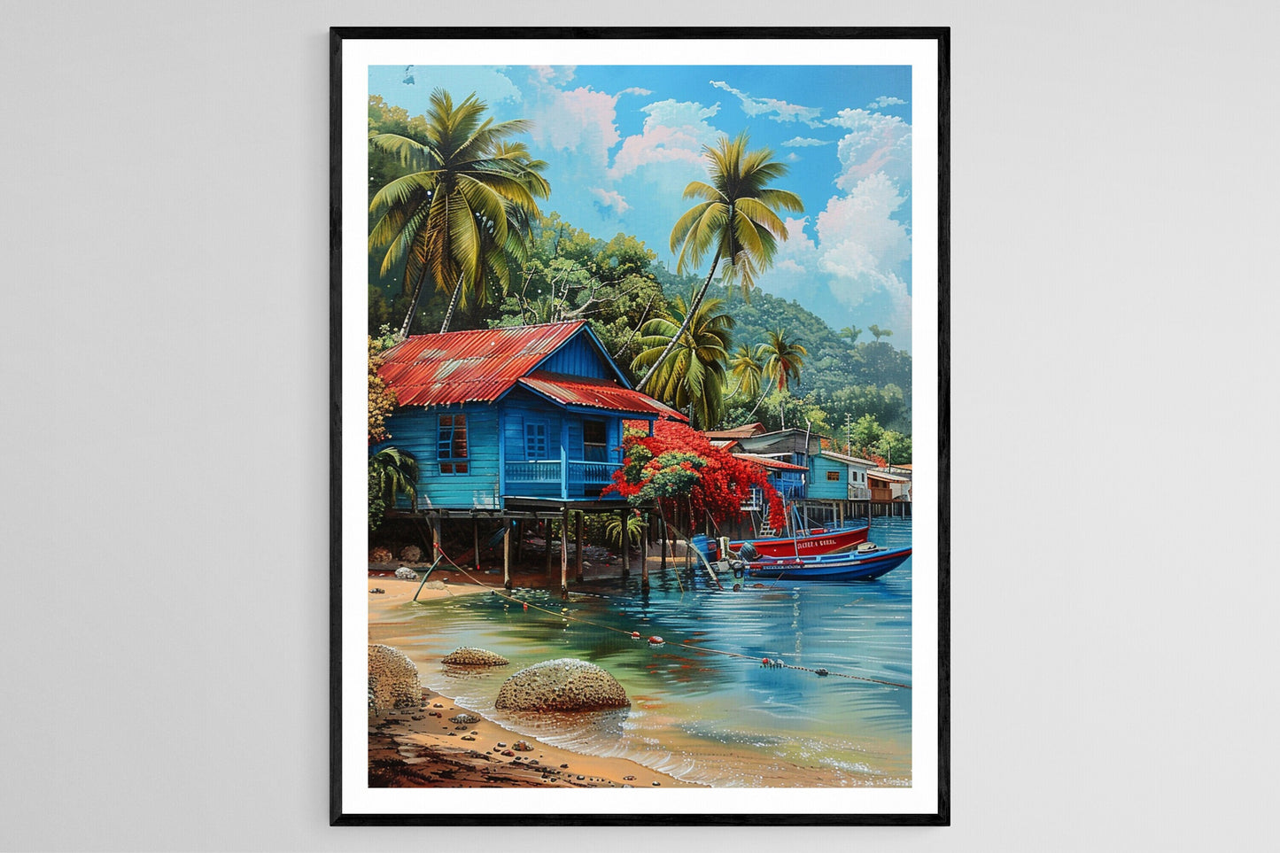 Affiche Trinidad et Tobago – Poster Décor Mural Paysage Insulaire