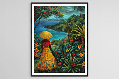 Affiche Jamaïque – Poster Art Paysage Tropical à Accrocher